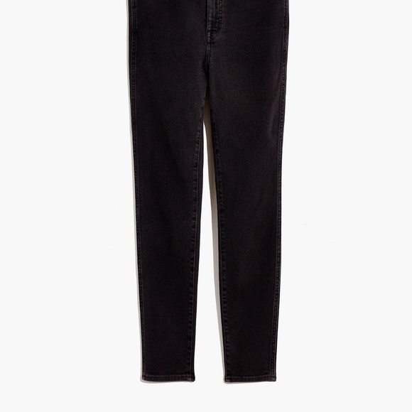 NWT Madewell black high rise skinny denim black jeans size 25 - Picture 7 of 9